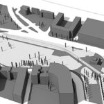 DEMO Fuss- und Radwegsteg über den Margaretengürtel in Wien 3D